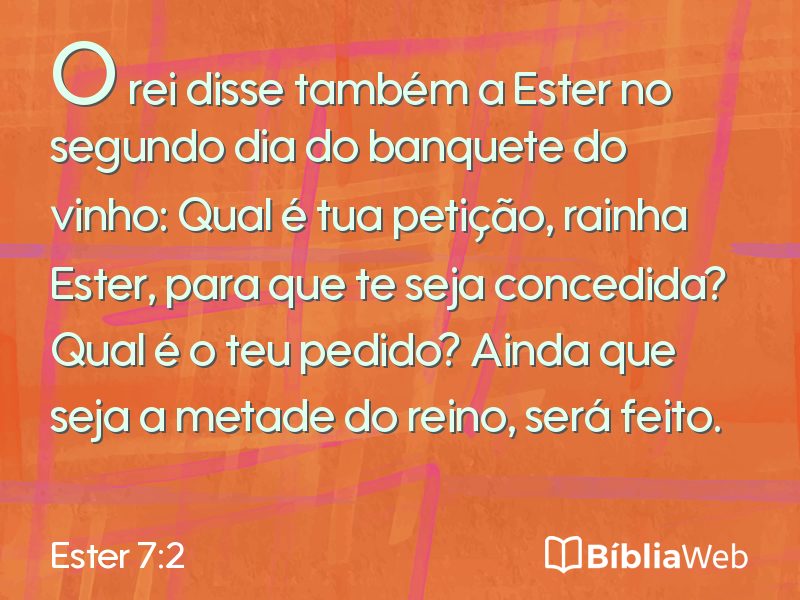Ester 7:2 em imagem para compartilhar