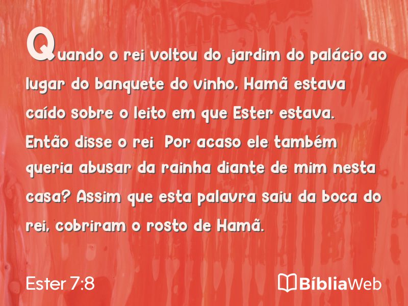 Ester 7:8 em imagem para compartilhar
