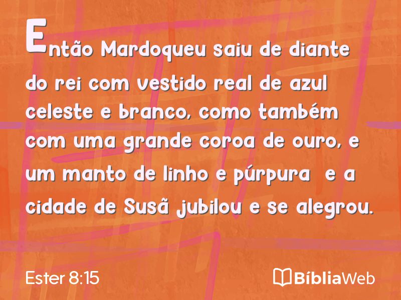 Ester 8:15 em imagem para compartilhar