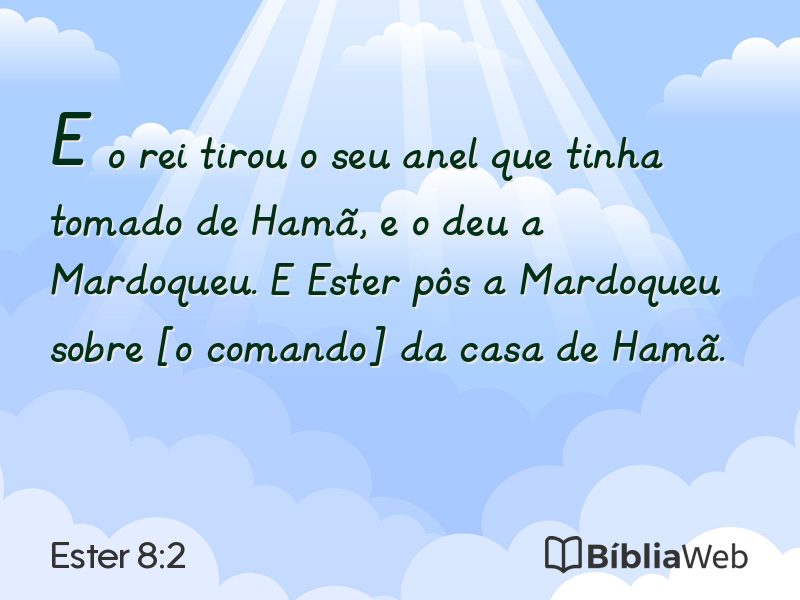 Ester 8:2 em imagem para compartilhar