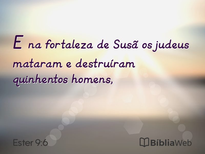 Ester 9:6 em imagem para compartilhar