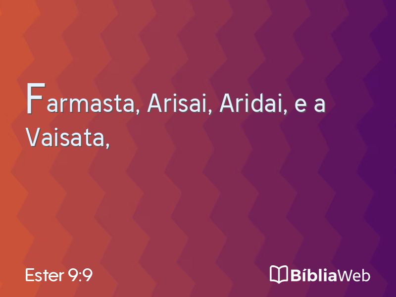 Ester 9:9 em imagem para compartilhar