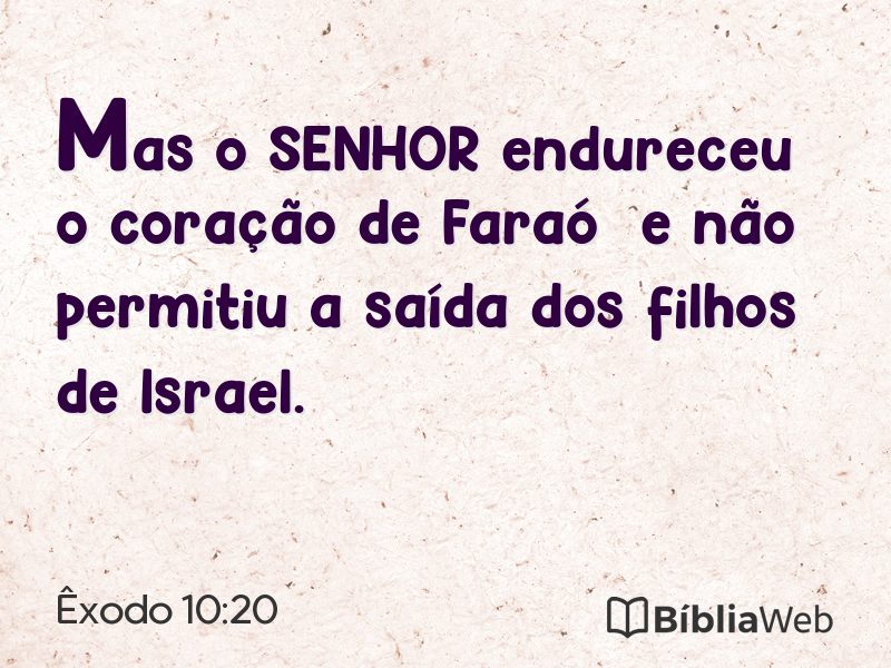 Êxodo 10:20 em imagem para compartilhar