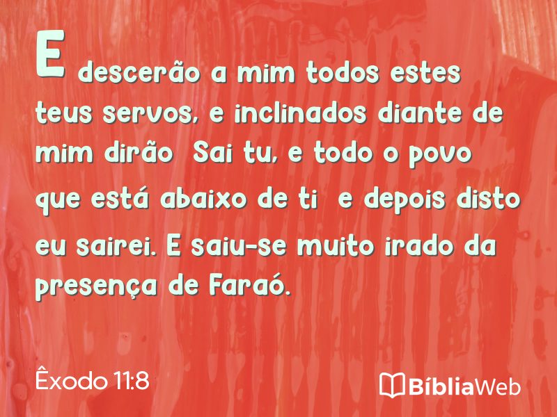 Êxodo 11:8 em imagem para compartilhar