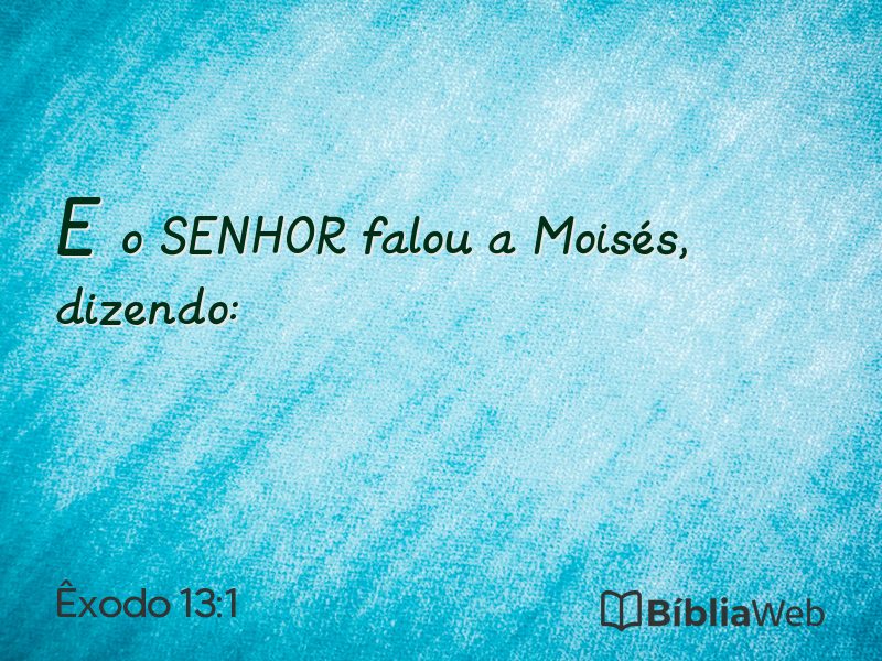 Êxodo 13:1 em imagem para compartilhar