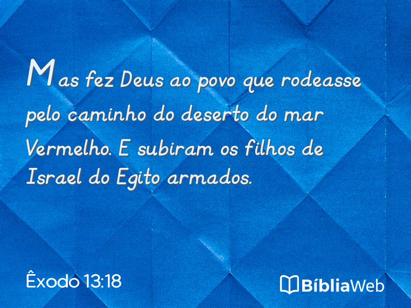 Êxodo 13:18 em imagem para compartilhar