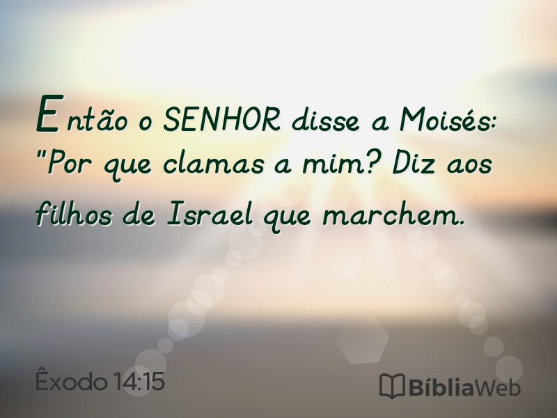 Êxodo 14:15 em imagem para compartilhar