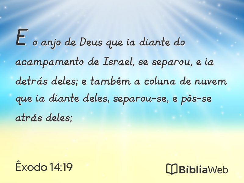 Êxodo 14:19 em imagem para compartilhar