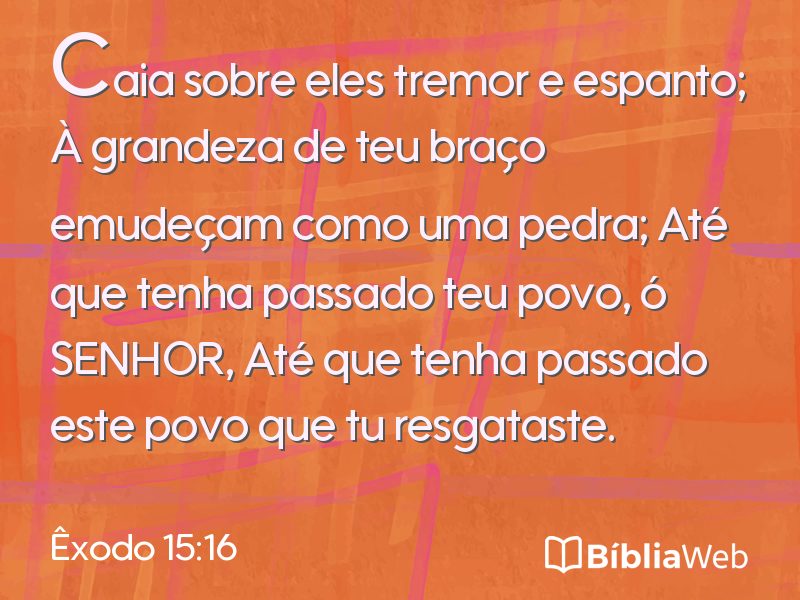 Êxodo 15:16 em imagem para compartilhar