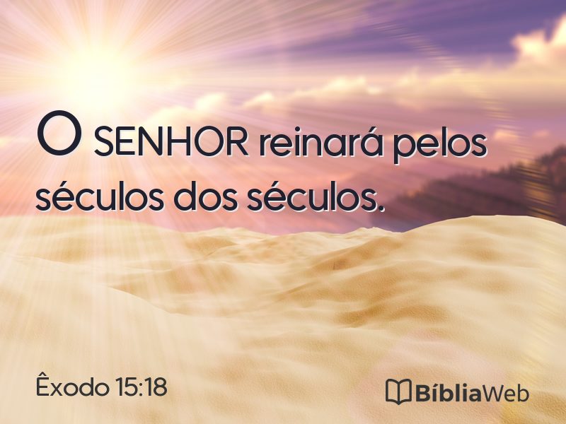 Êxodo 15:18 em imagem para compartilhar