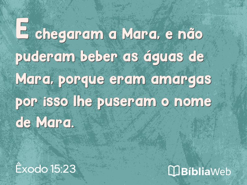 Êxodo 15:23 em imagem para compartilhar