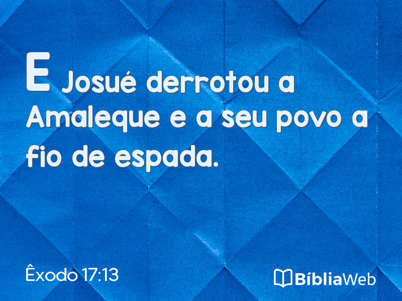 Êxodo 17:13 em imagem para compartilhar