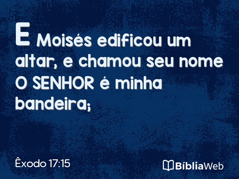 Êxodo 17:15 em imagem para compartilhar