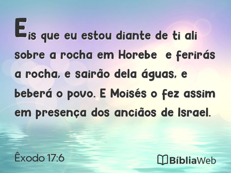 Êxodo 17:6 em imagem para compartilhar