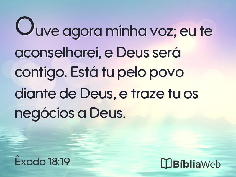 Êxodo 18:19 em imagem para compartilhar
