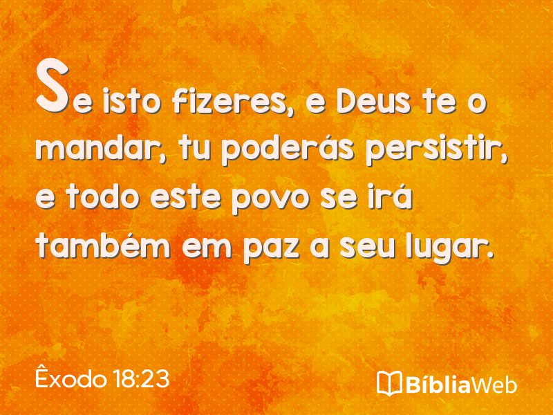 Êxodo 18:23 em imagem para compartilhar