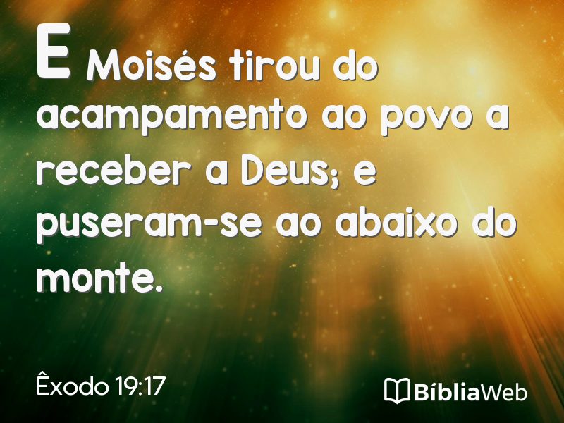 Êxodo 19:17 em imagem para compartilhar