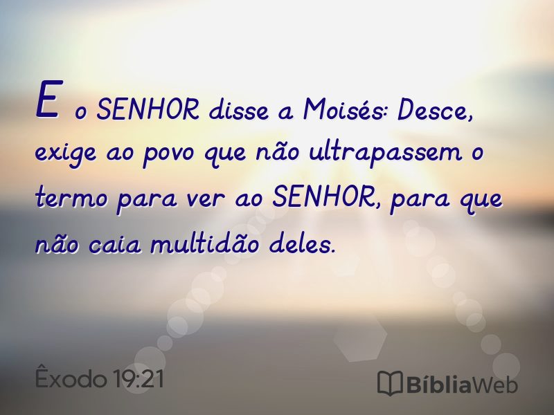 Êxodo 19:21 em imagem para compartilhar