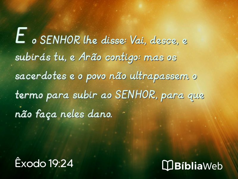 Êxodo 19:24 em imagem para compartilhar