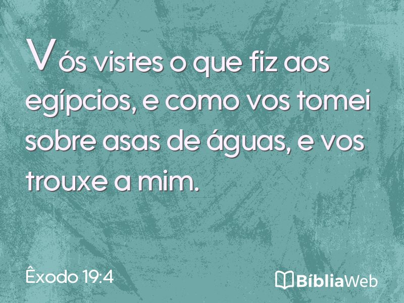 Êxodo 19:4 em imagem para compartilhar