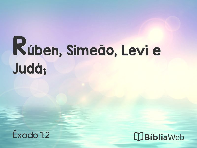 Êxodo 1:2 em imagem para compartilhar