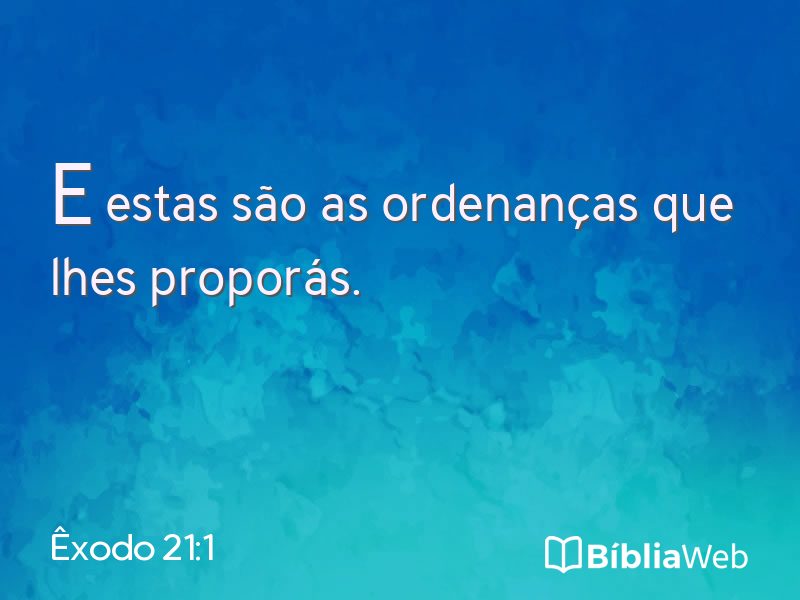 Êxodo 21:1 em imagem para compartilhar
