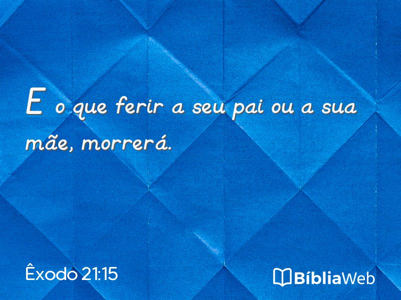 Êxodo 21:15 em imagem para compartilhar