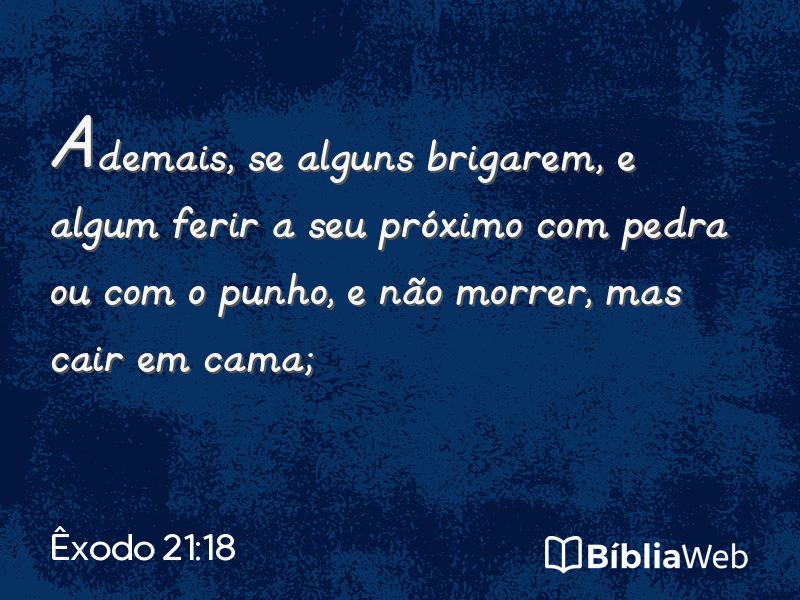 Êxodo 21:18 em imagem para compartilhar