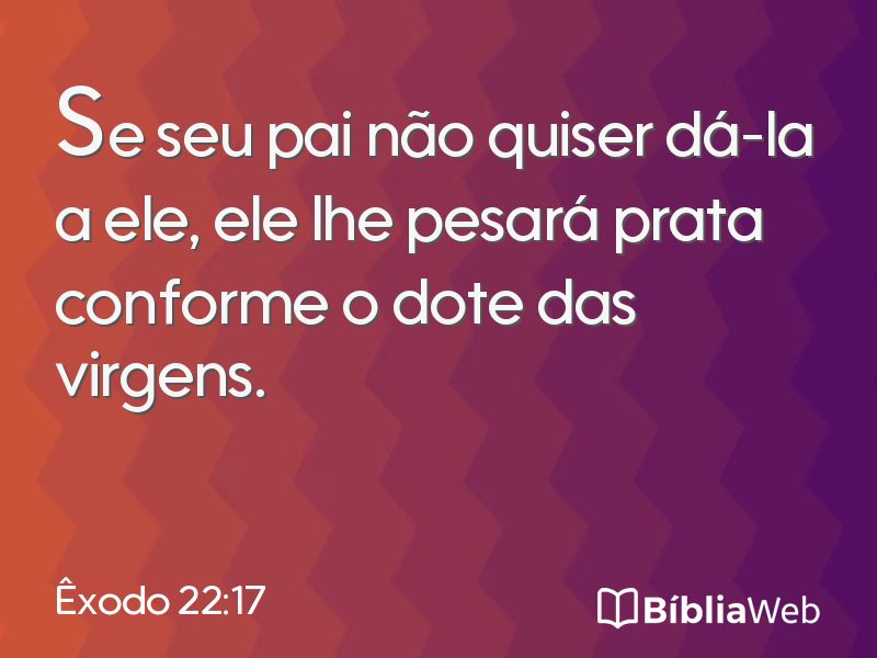 Êxodo 22:17 em imagem para compartilhar