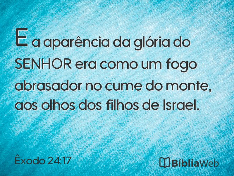 Êxodo 24:17 em imagem para compartilhar