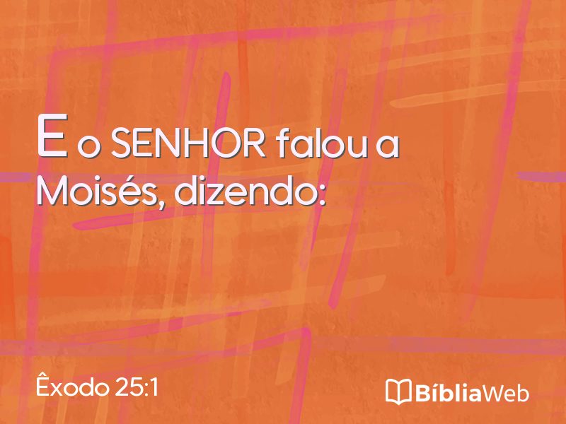 Êxodo 25:1 em imagem para compartilhar