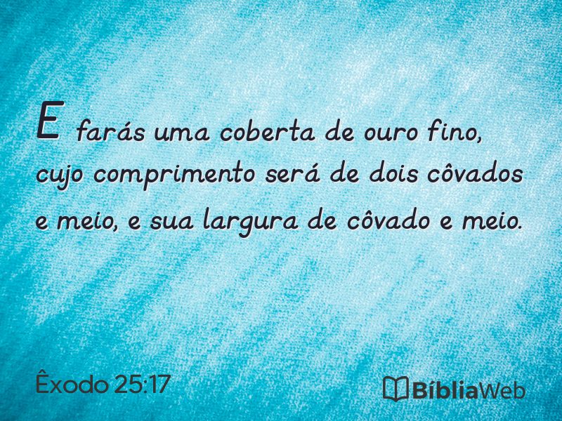 Êxodo 25:17 em imagem para compartilhar
