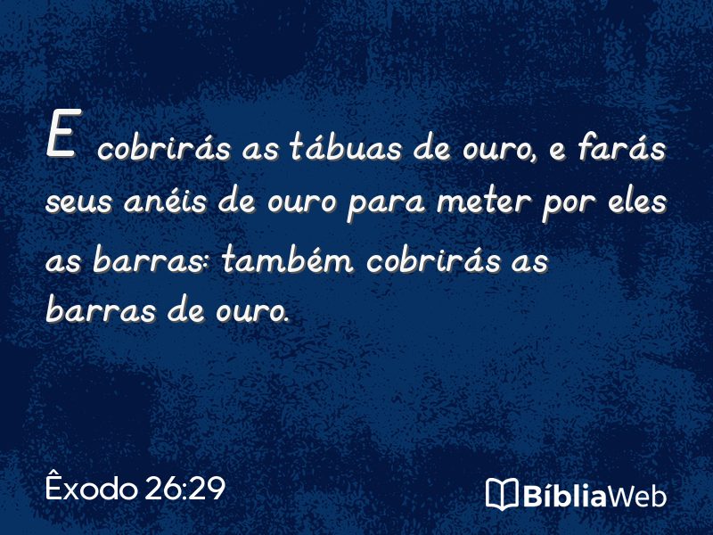 Êxodo 26:29 em imagem para compartilhar