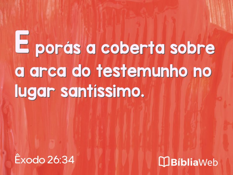 Êxodo 26:34 em imagem para compartilhar
