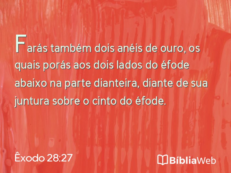 Êxodo 28:27 em imagem para compartilhar
