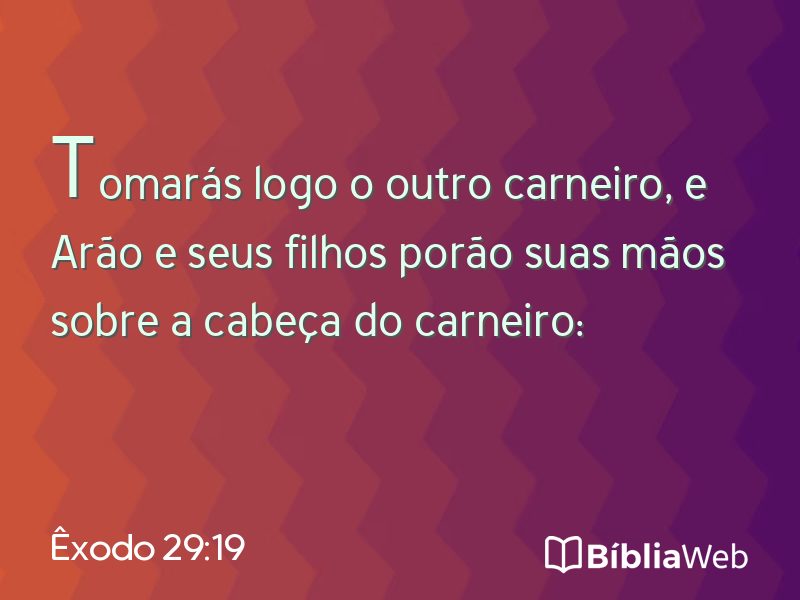 Êxodo 29:19 em imagem para compartilhar