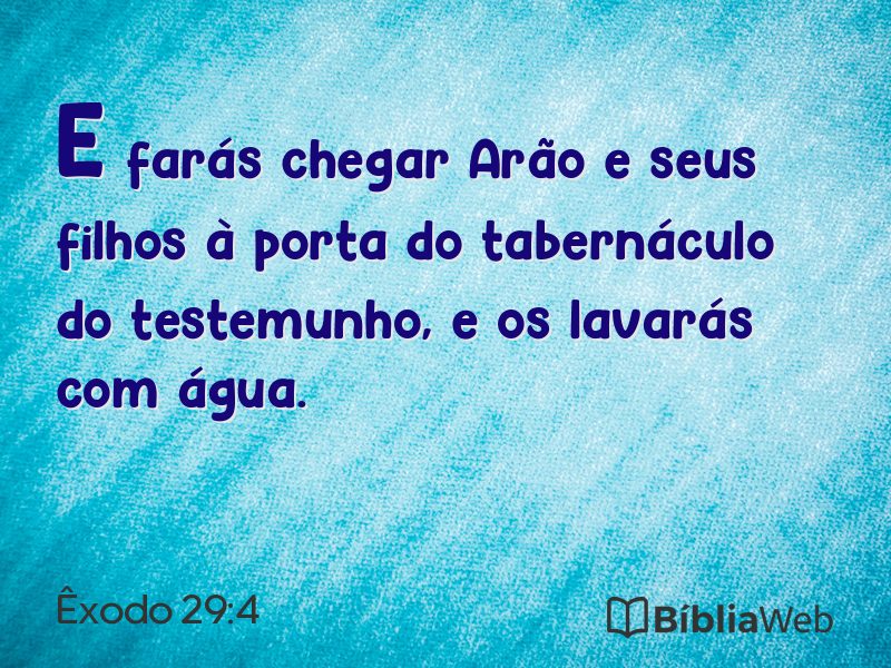 Êxodo 29:4 em imagem para compartilhar