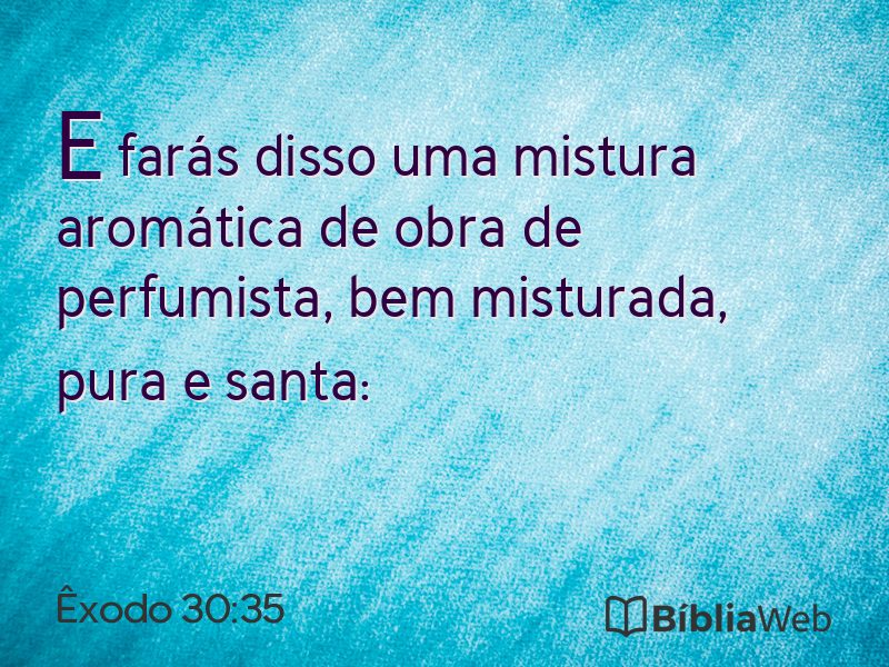 Êxodo 30:35 em imagem para compartilhar