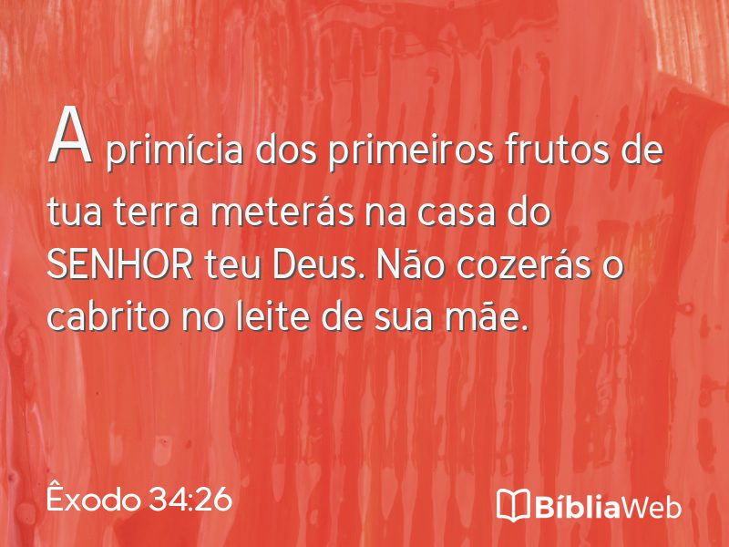Êxodo 34:26 em imagem para compartilhar