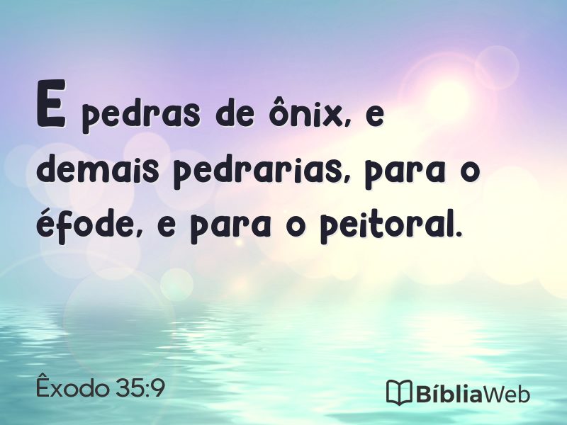 Êxodo 35:9 em imagem para compartilhar