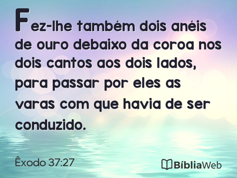 Êxodo 37:27 em imagem para compartilhar
