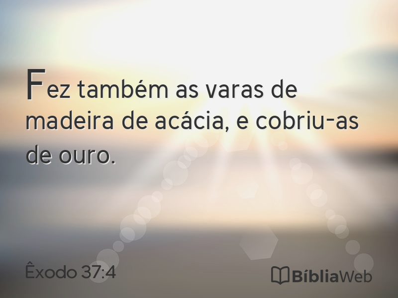 Êxodo 37:4 em imagem para compartilhar