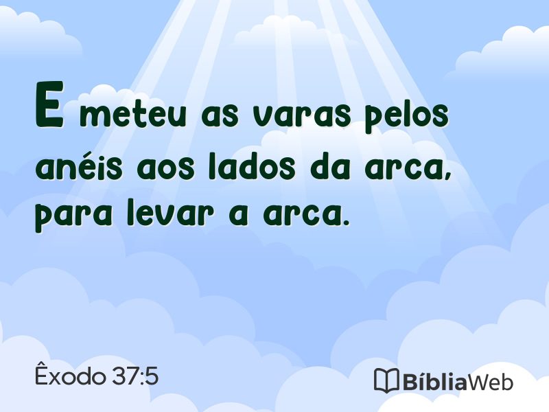 Êxodo 37:5 em imagem para compartilhar