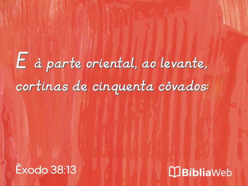 Êxodo 38:13 em imagem para compartilhar