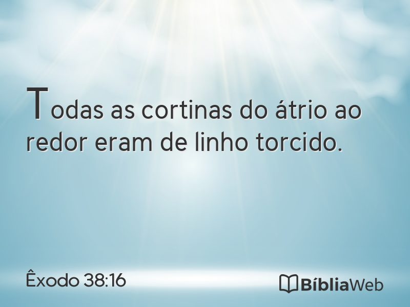 Êxodo 38:16 em imagem para compartilhar