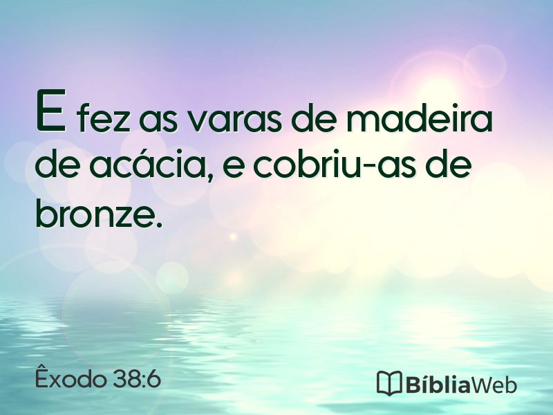 Êxodo 38:6 em imagem para compartilhar