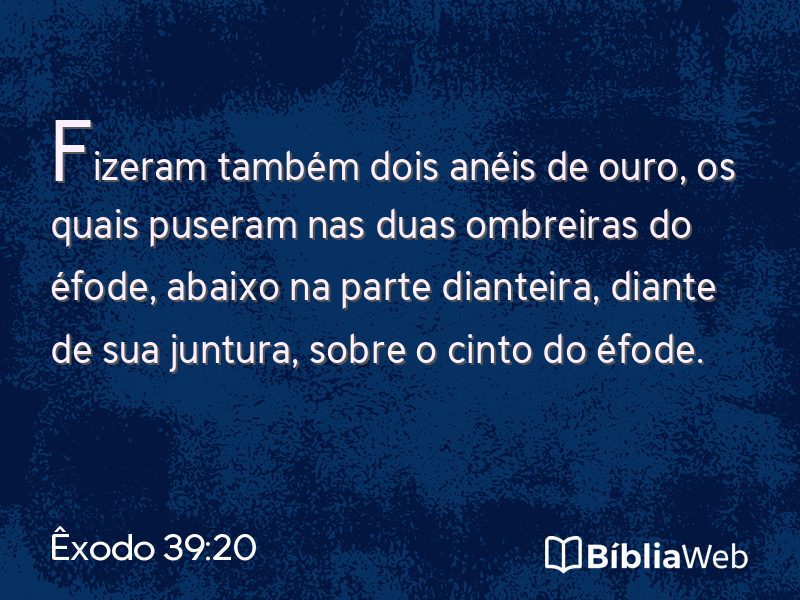 Êxodo 39:20 em imagem para compartilhar