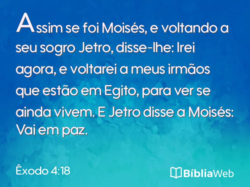 Êxodo 4:18 em imagem para compartilhar