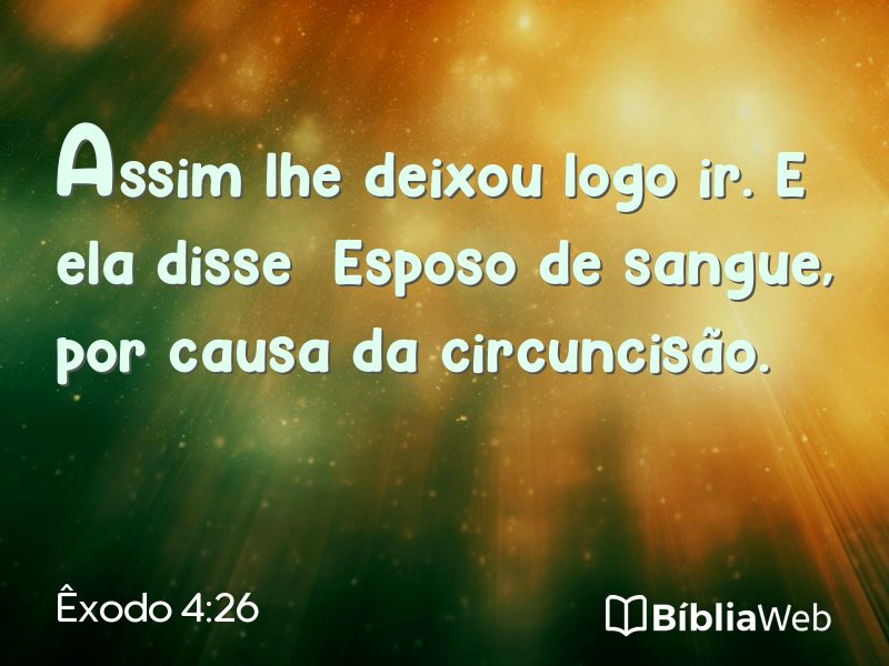 Êxodo 4:26 em imagem para compartilhar