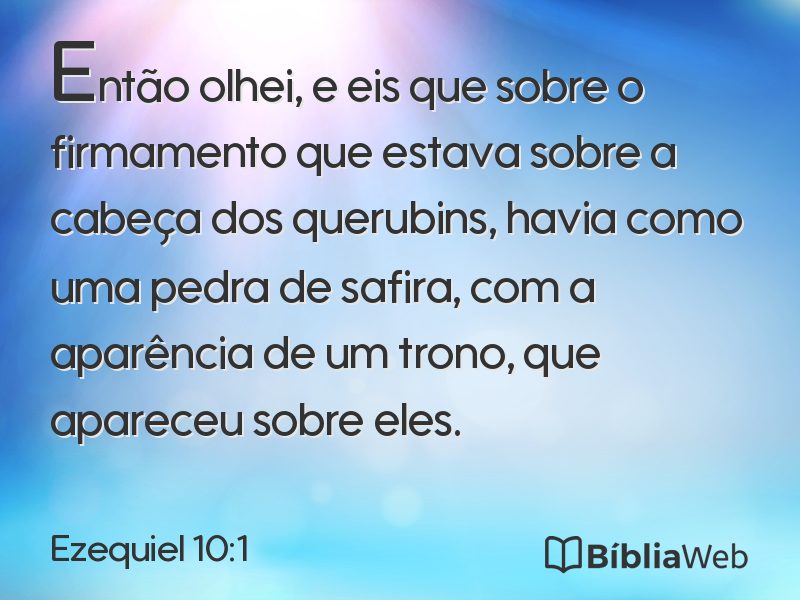 Ezequiel 10:1 em imagem para compartilhar
